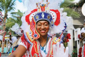 Dancer with colorful headdress