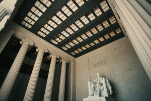 Lincoln Memorial with wide angle photography